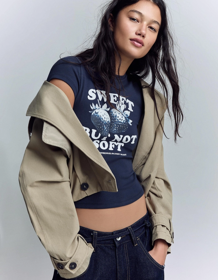 Футболка с короткими рукавами и принтом