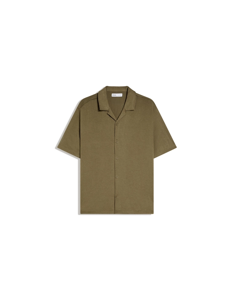 Рубашка с короткими рукавами в стиле рустик