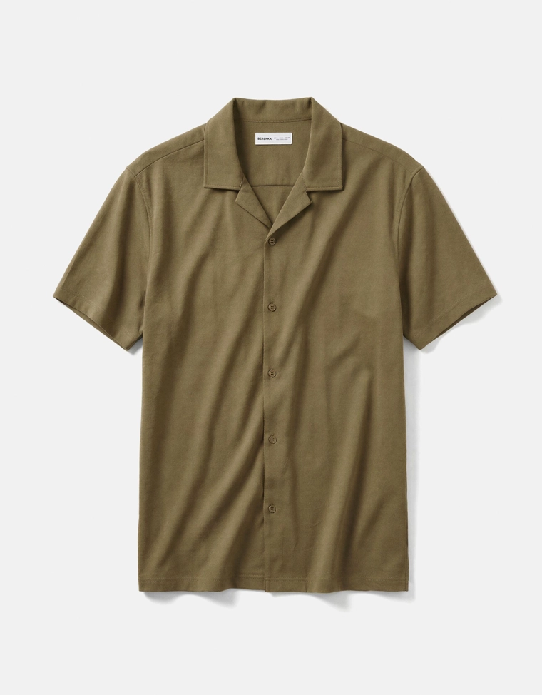 Рубашка с короткими рукавами в стиле рустик