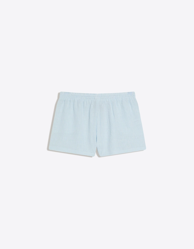 Шорты рустик с эластичной талией