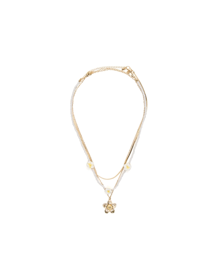 Набор ожерелий с цветами