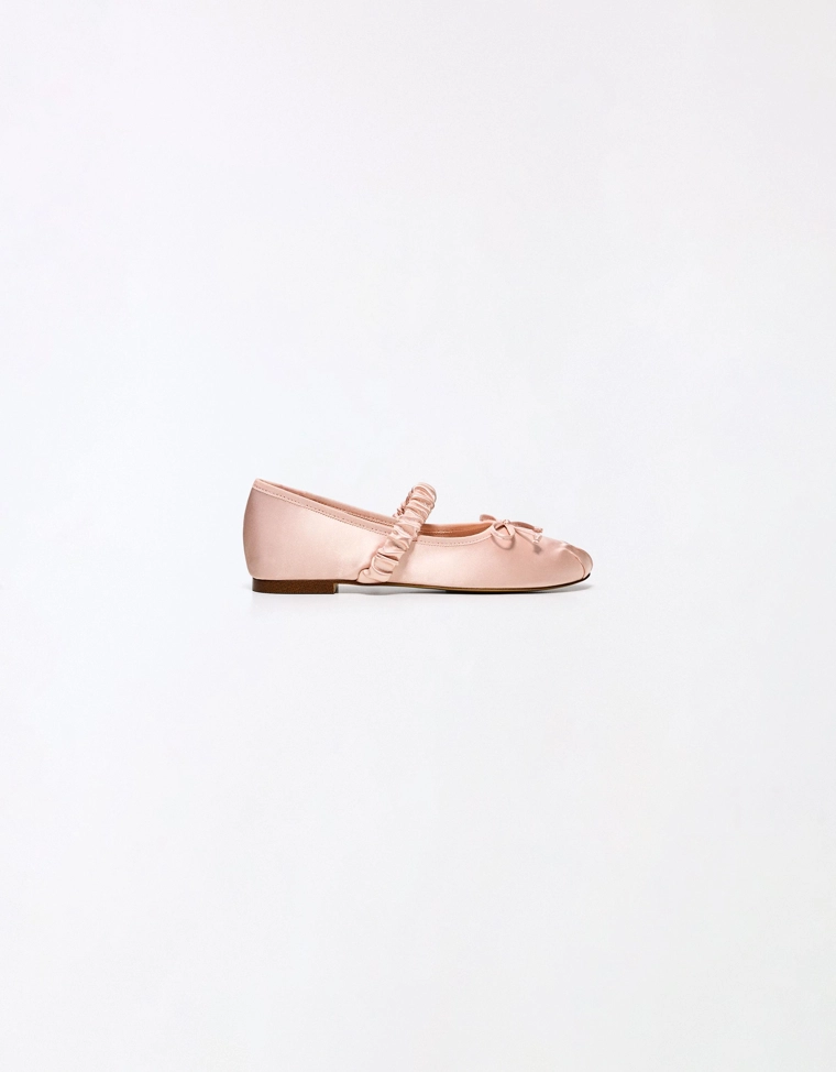 Балетки из сатина