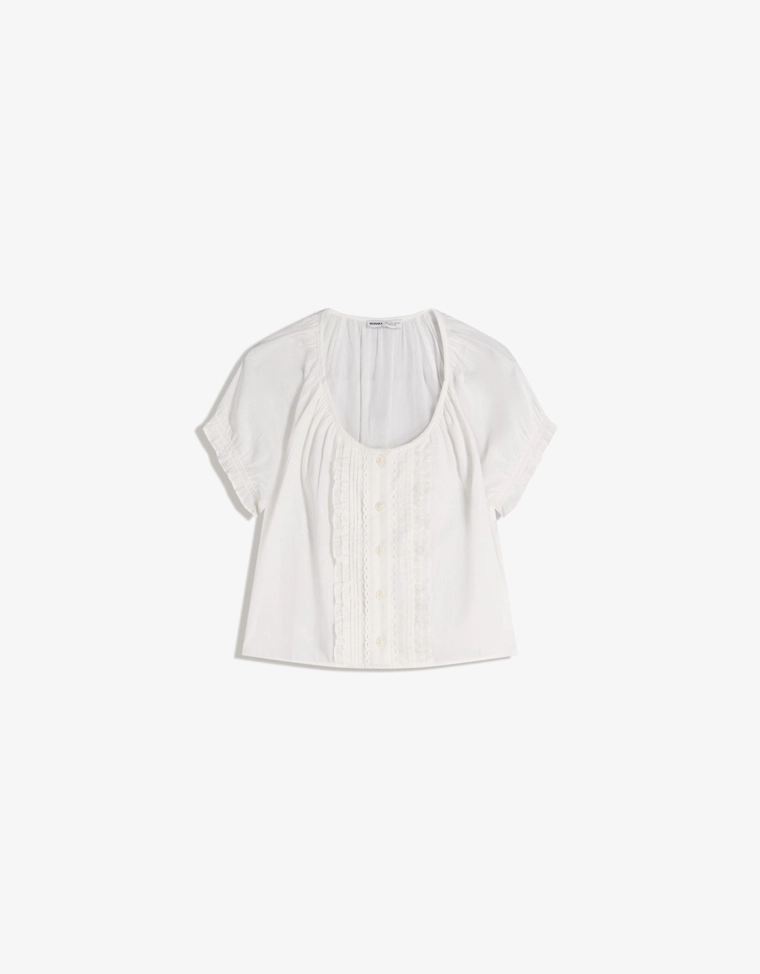 Блуза с короткими рукавами