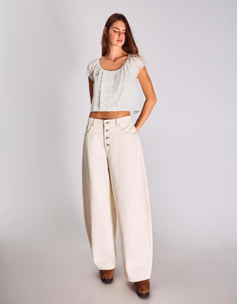 Блуза с короткими рукавами