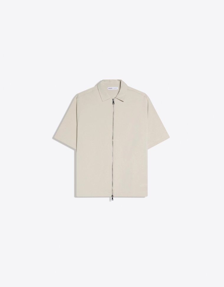 Fluid boxy short sleeve shirt