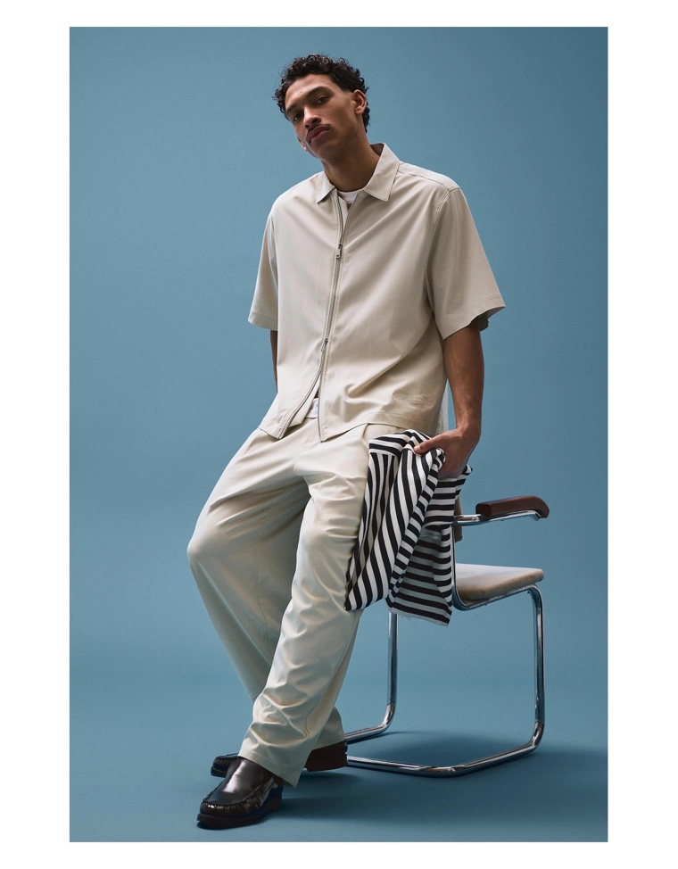 Fluid boxy short sleeve shirt