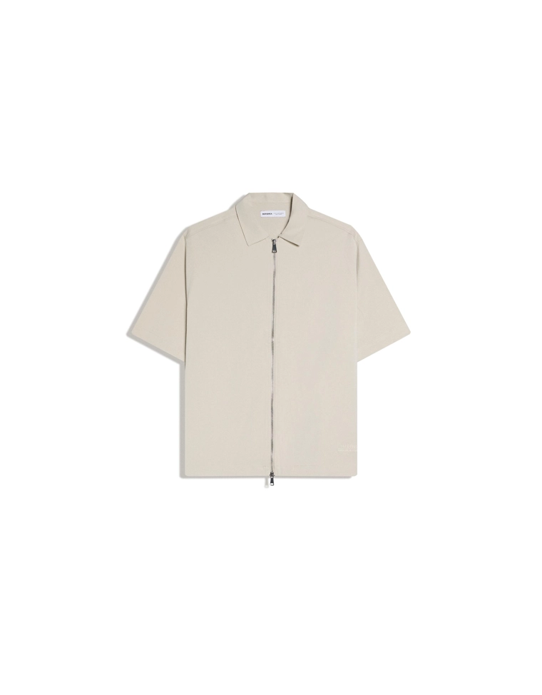Fluid boxy short sleeve shirt