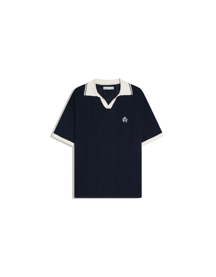 Поло с короткими рукавами и принтом