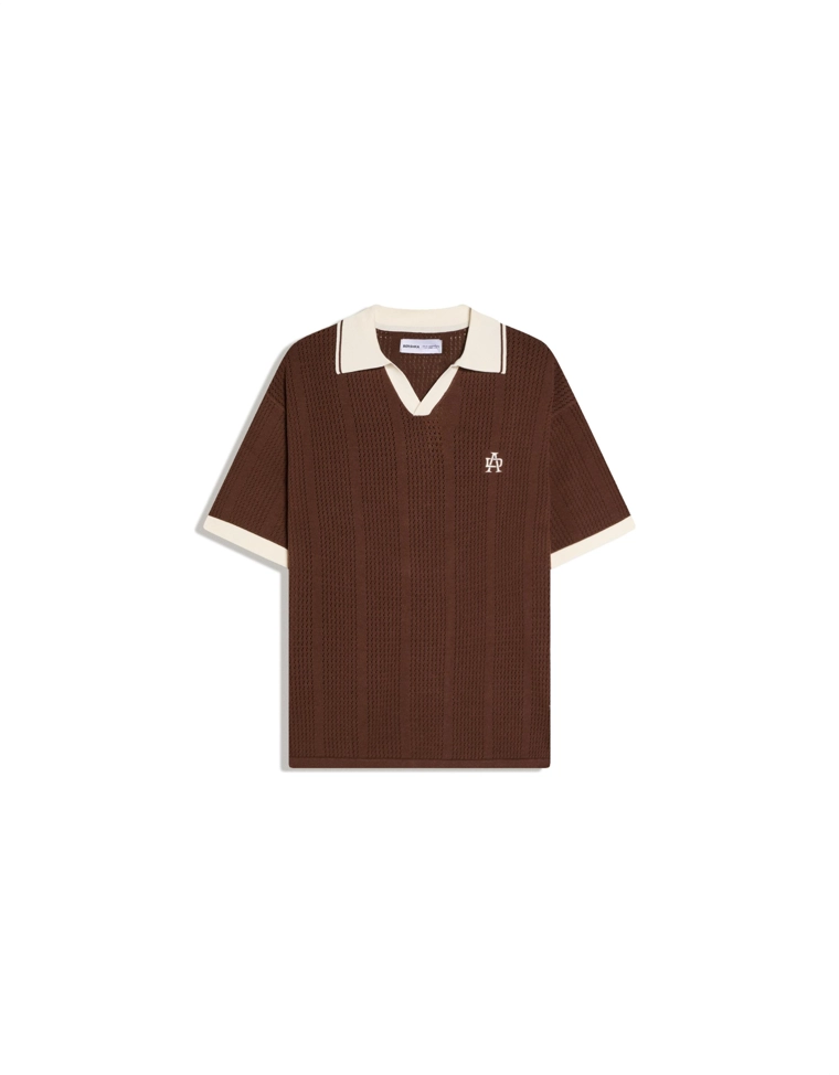 Поло с короткими рукавами и принтом