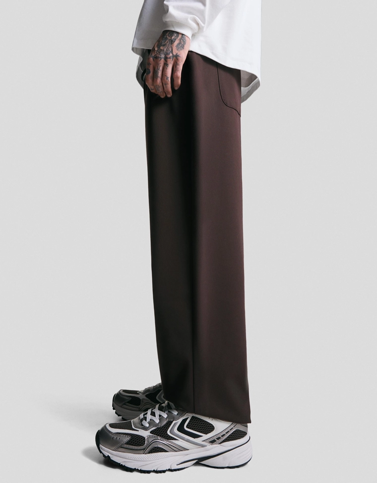 Брюки-джоггеры прямого кроя