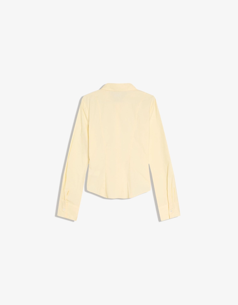 Рубашка из поплина со сборкой