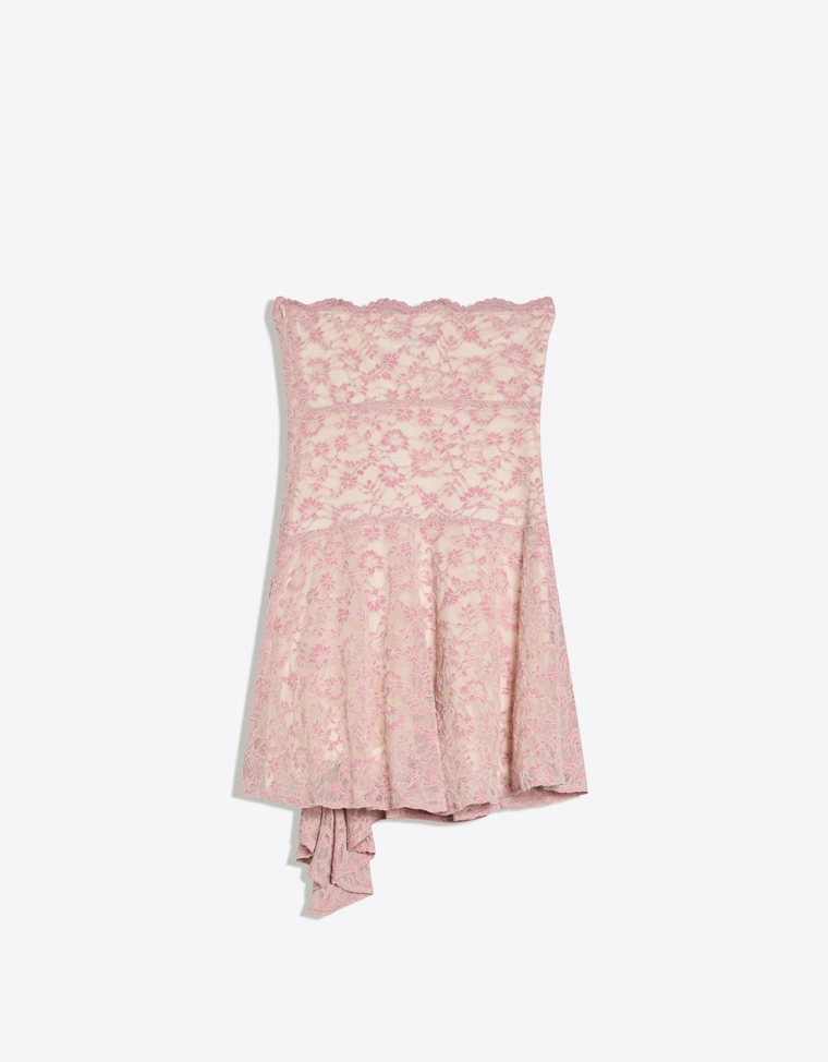 Платье мини с открытыми плечами