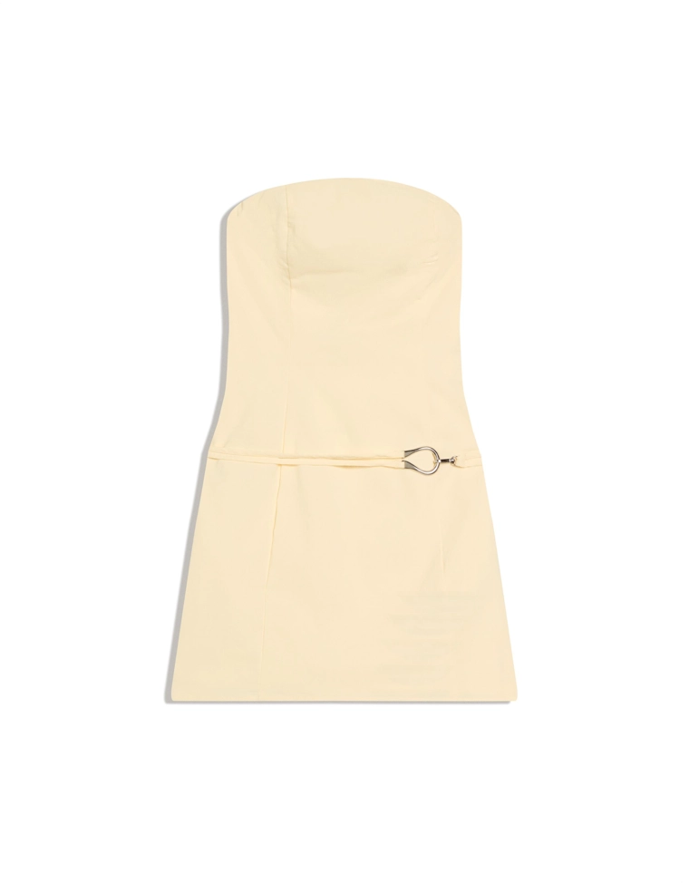 Платье мини с открытыми плечами