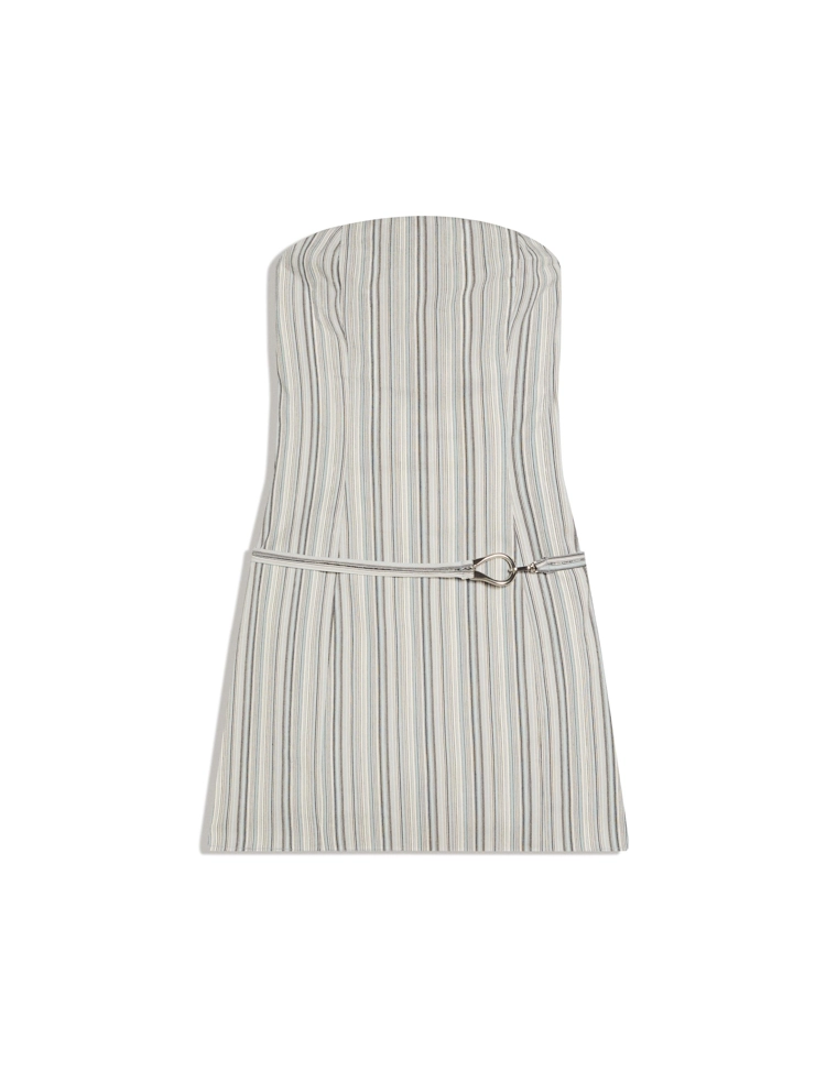 Платье мини с открытыми плечами