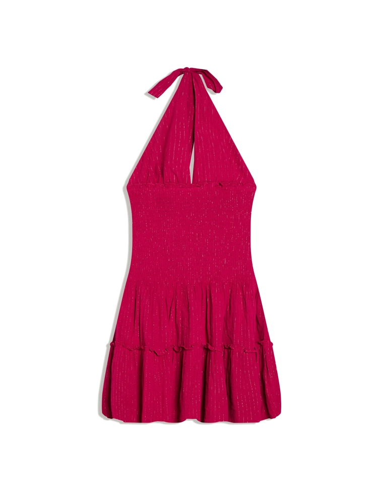 Мини-платье с воланами