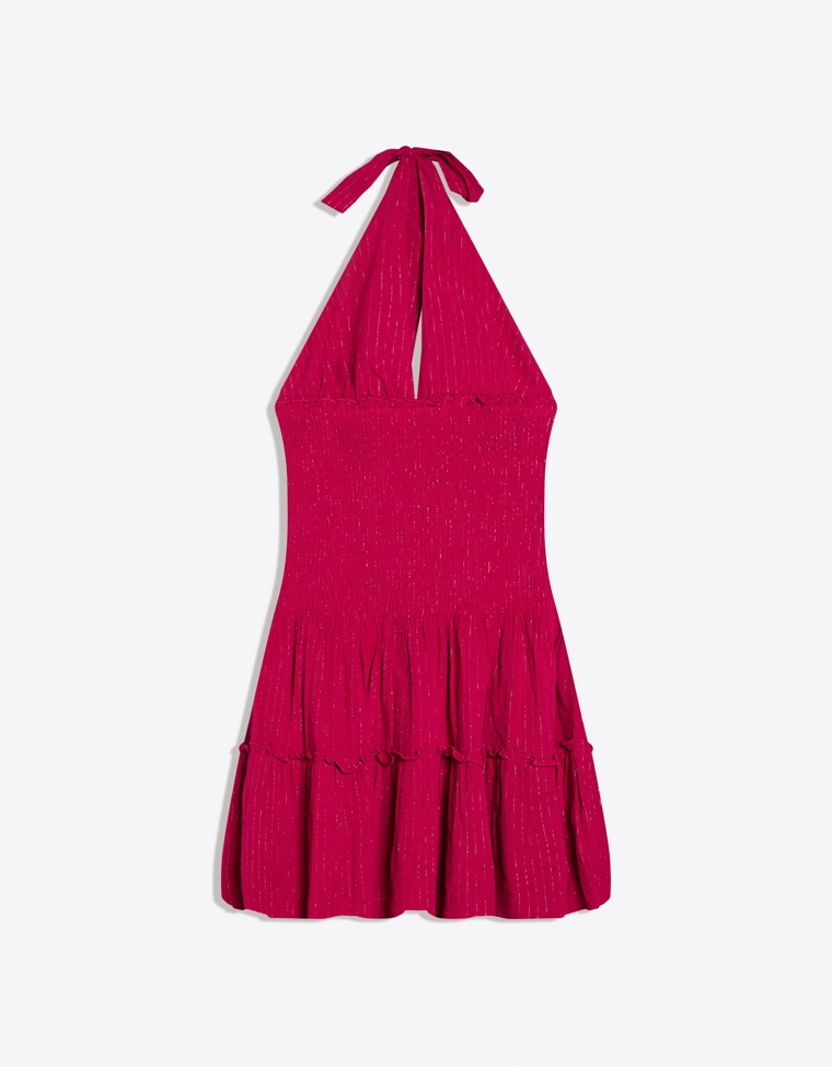 Мини-платье с воланами