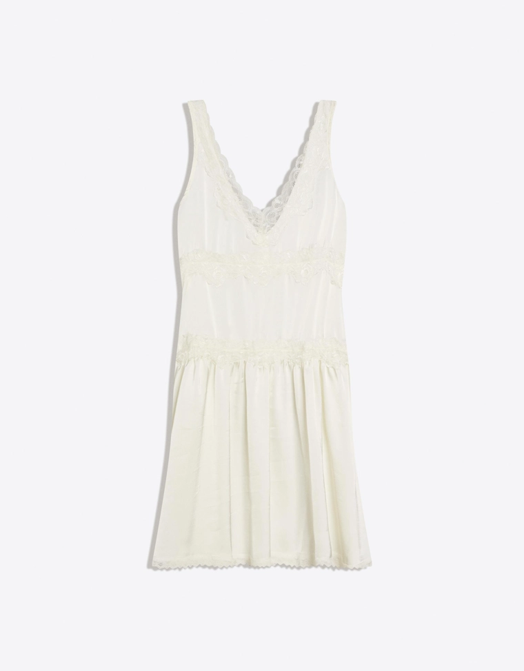 Мини-платье из сатина