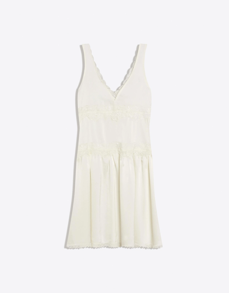 Мини-платье из сатина