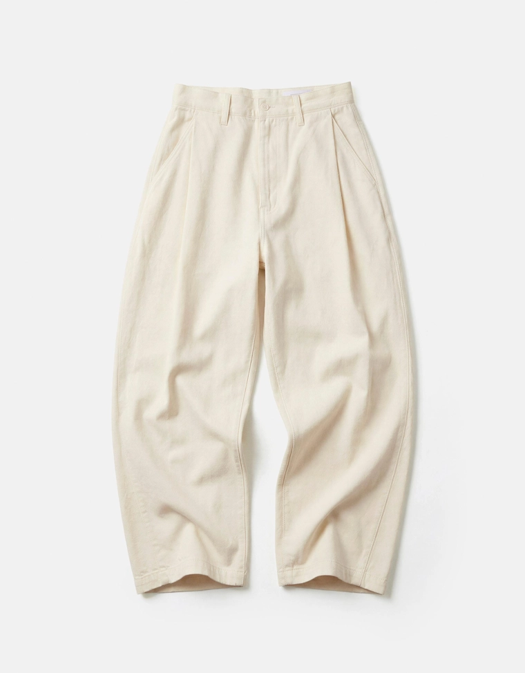 Объемные брюки изо льна