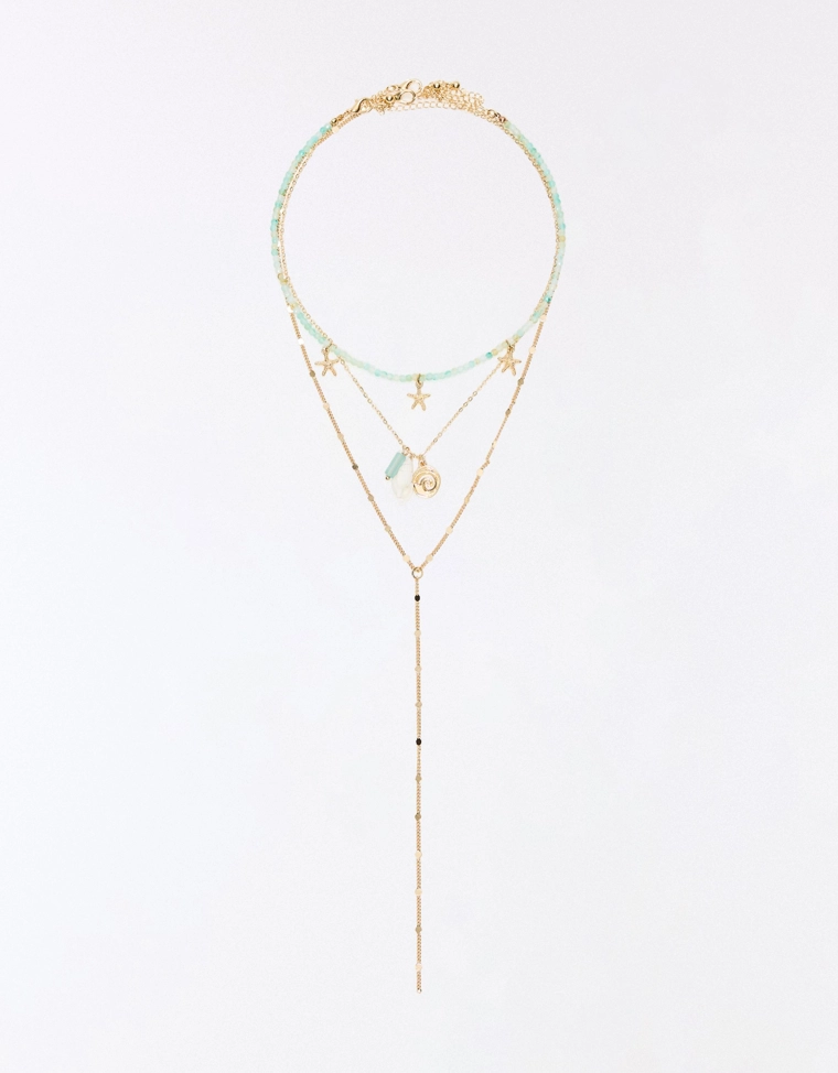 Ожерелье с морскими подвесками