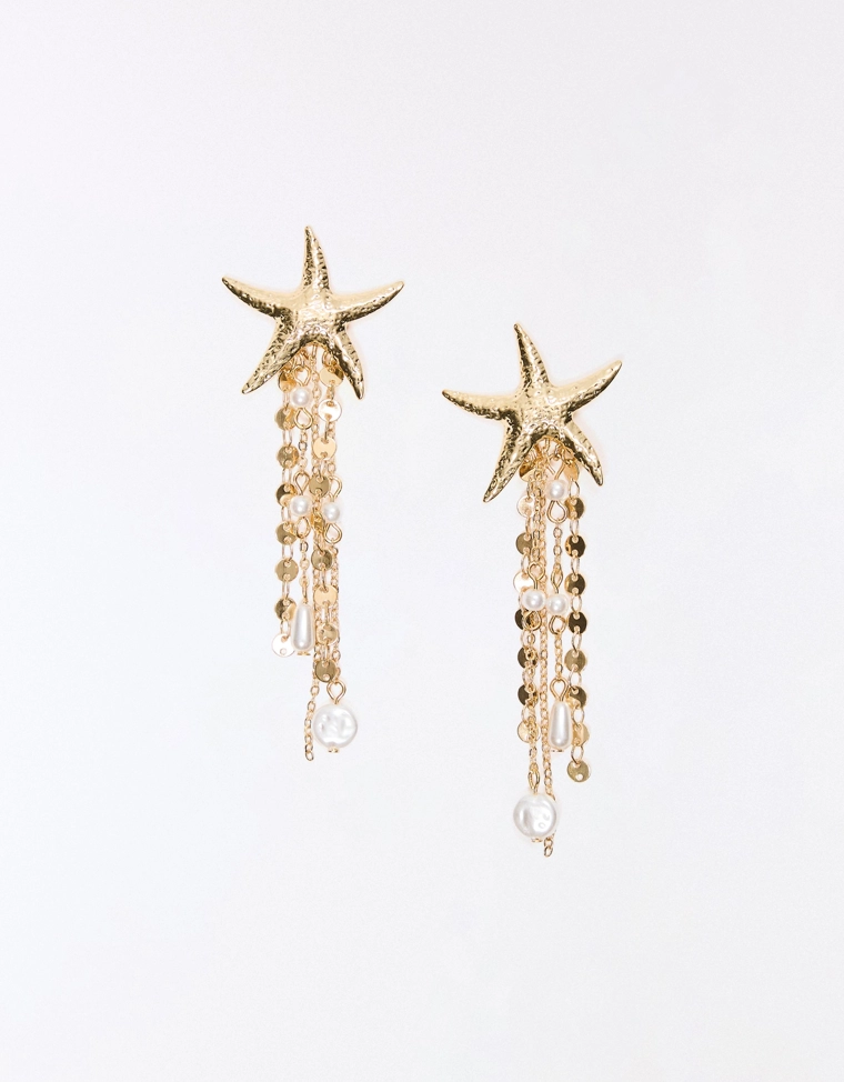 Каскадные серьги «Морские звезды»