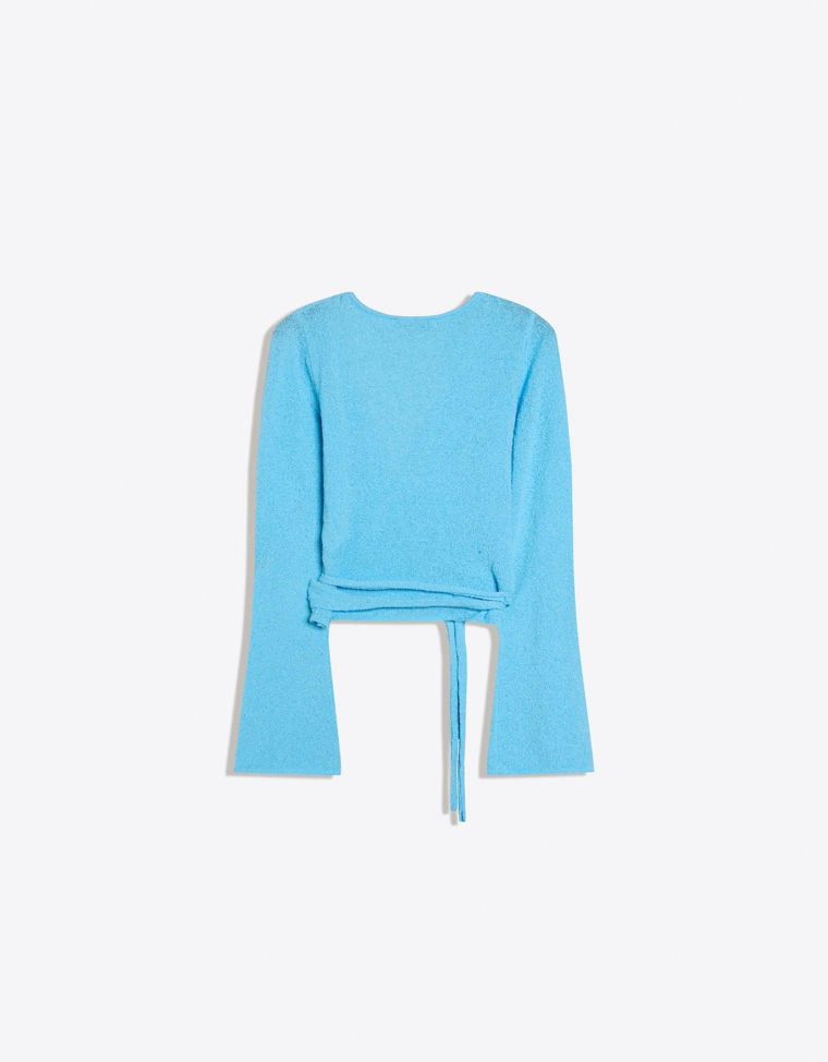 Кардиган в стиле рустик с запахом