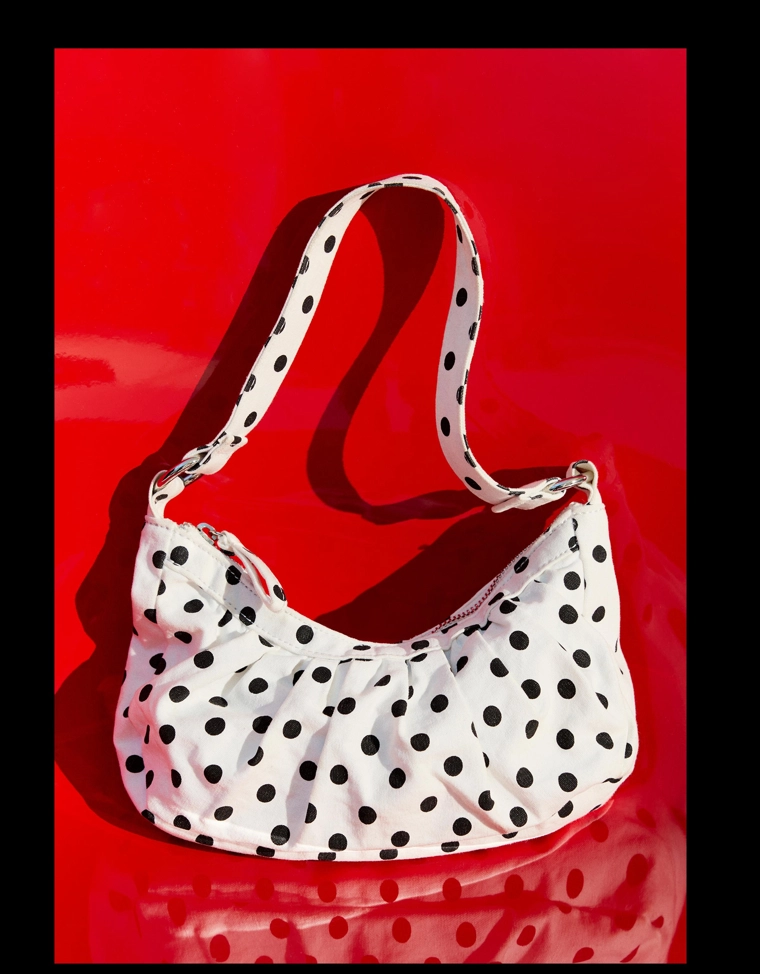 Мини-сумка в горошек