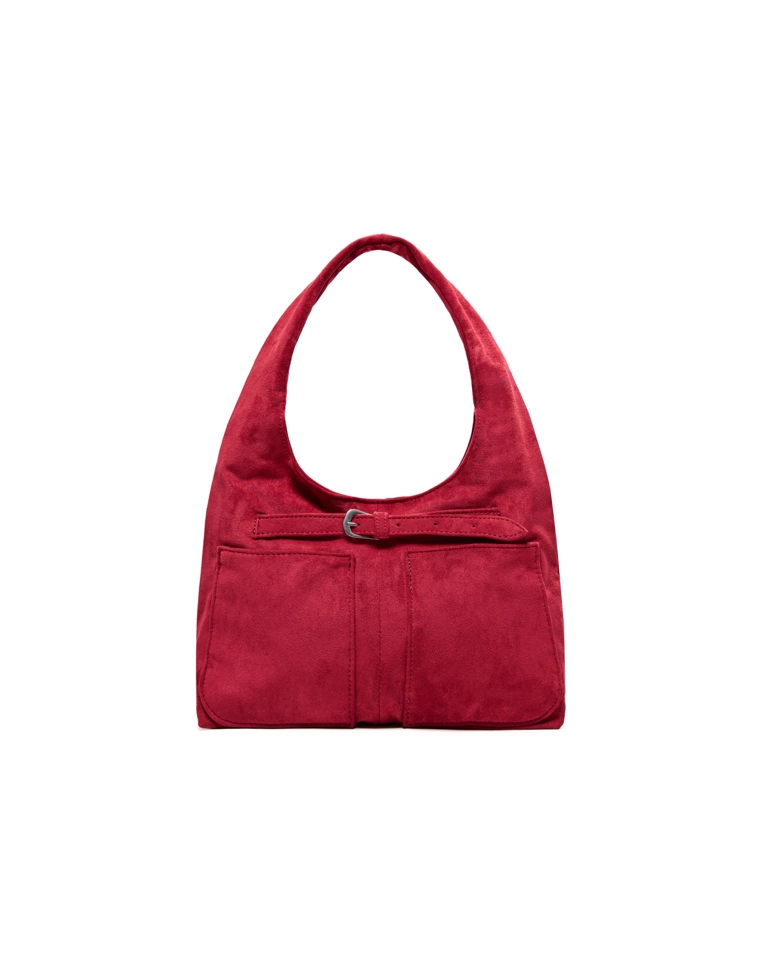 Сумка-мешок из искусственной замши