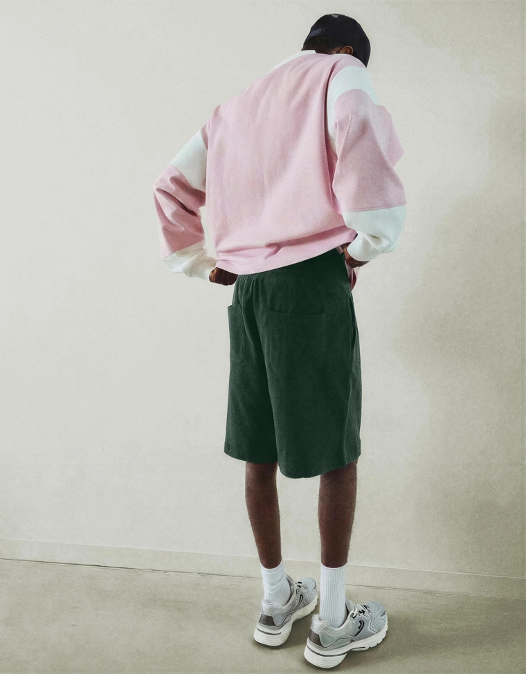 Шорты-бермуды из твила