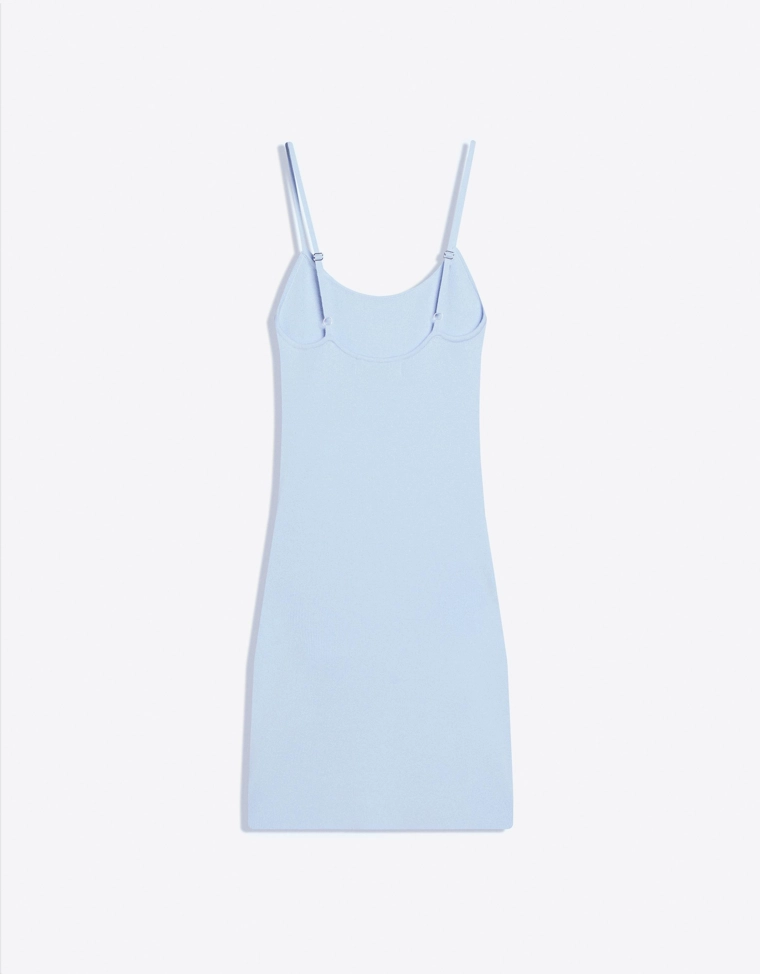 Платье мини со шнуровкой