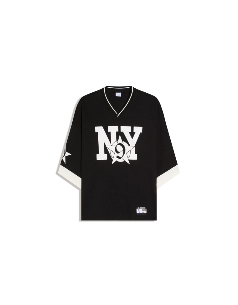 Спортивная футболка с короткими рукавами и принтом