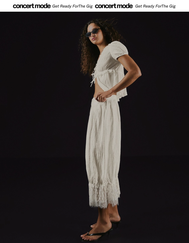 Шаровары в бельевом стиле