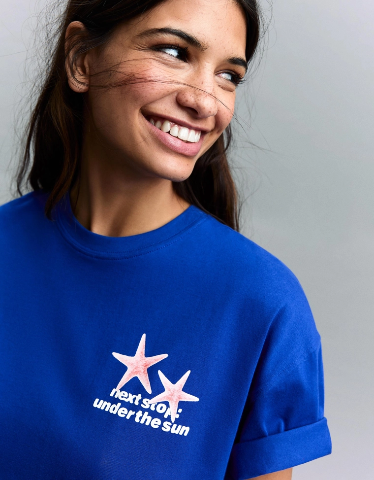 Футболка оверсайз с принтом