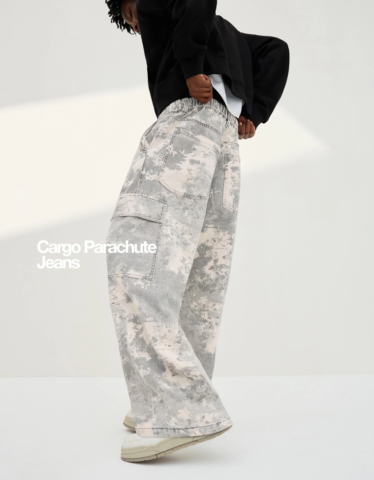 Джинсы-парашюты карго