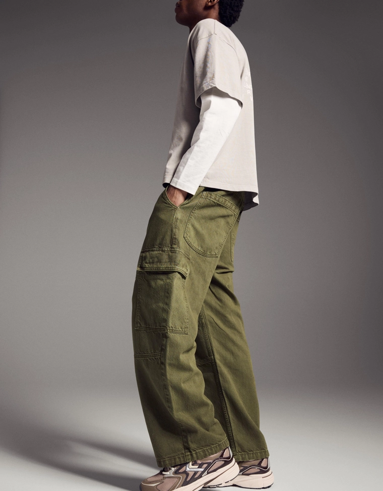 Джинсы-парашюты карго