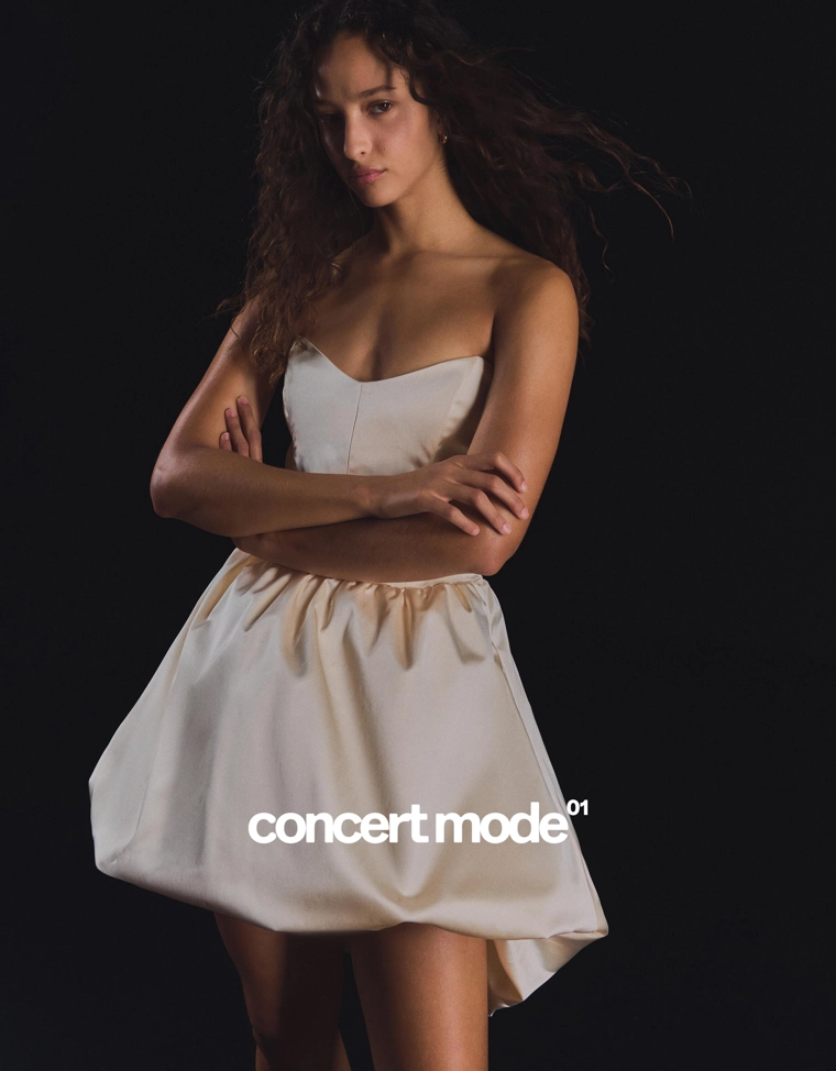 Платье бюстье из сатина