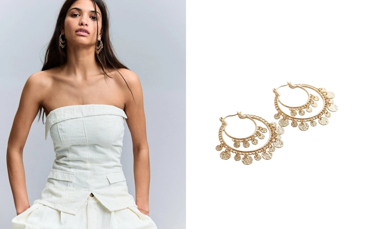 Серьги-медальоны