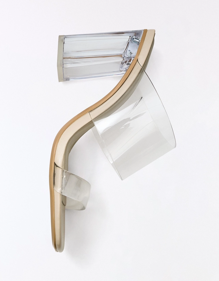 Прозрачные виниловые босоножки bershka