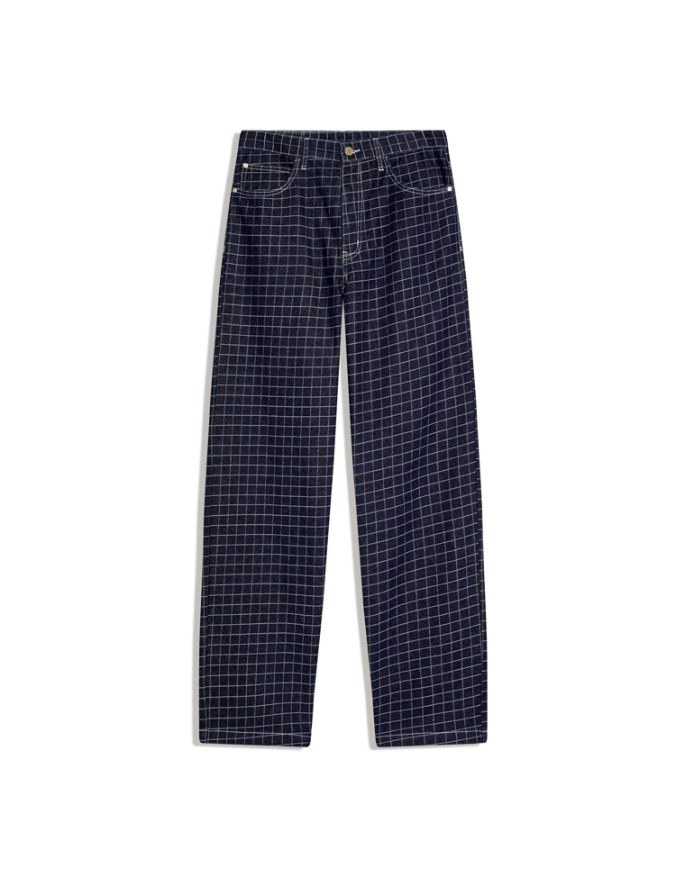 Джинсы в клетку