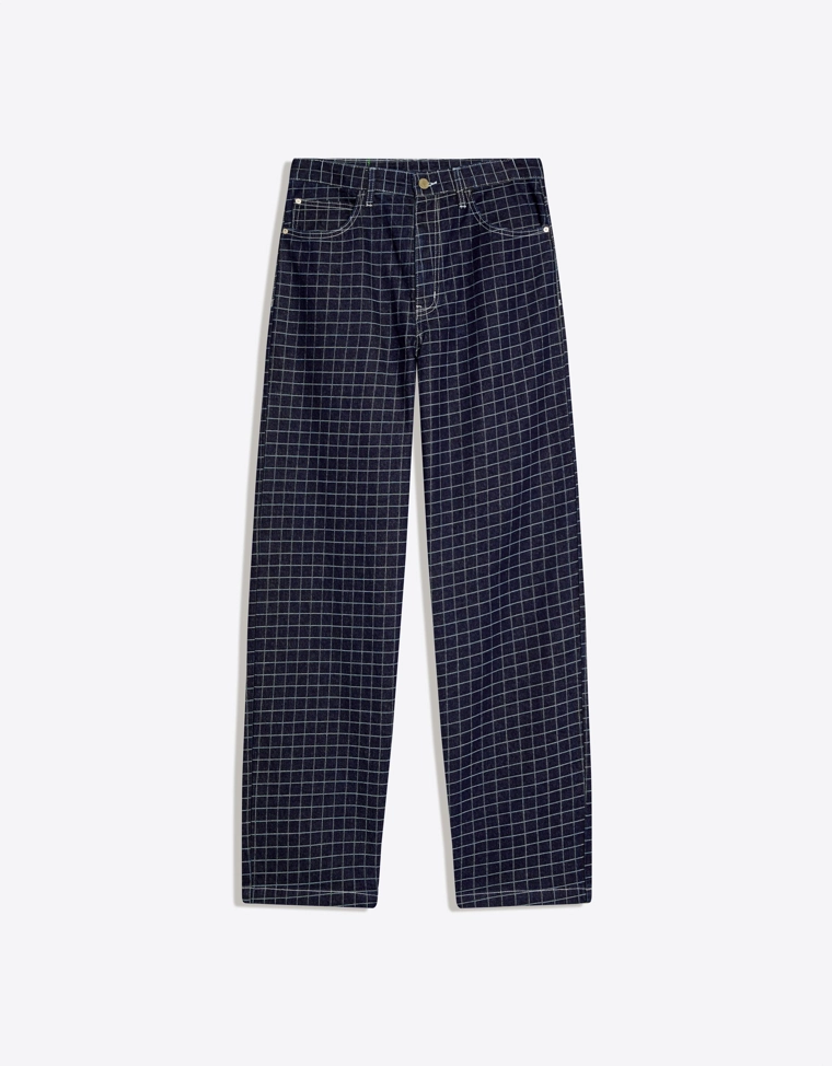 Джинсы в клетку