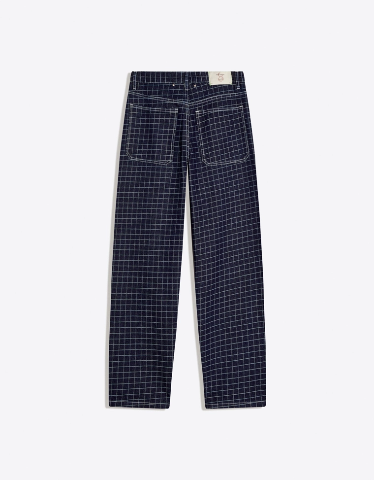 Джинсы в клетку