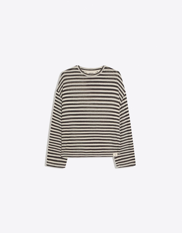 Футболка в полоску с длинными рукавами