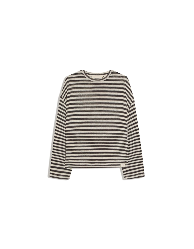 Футболка в полоску с длинными рукавами