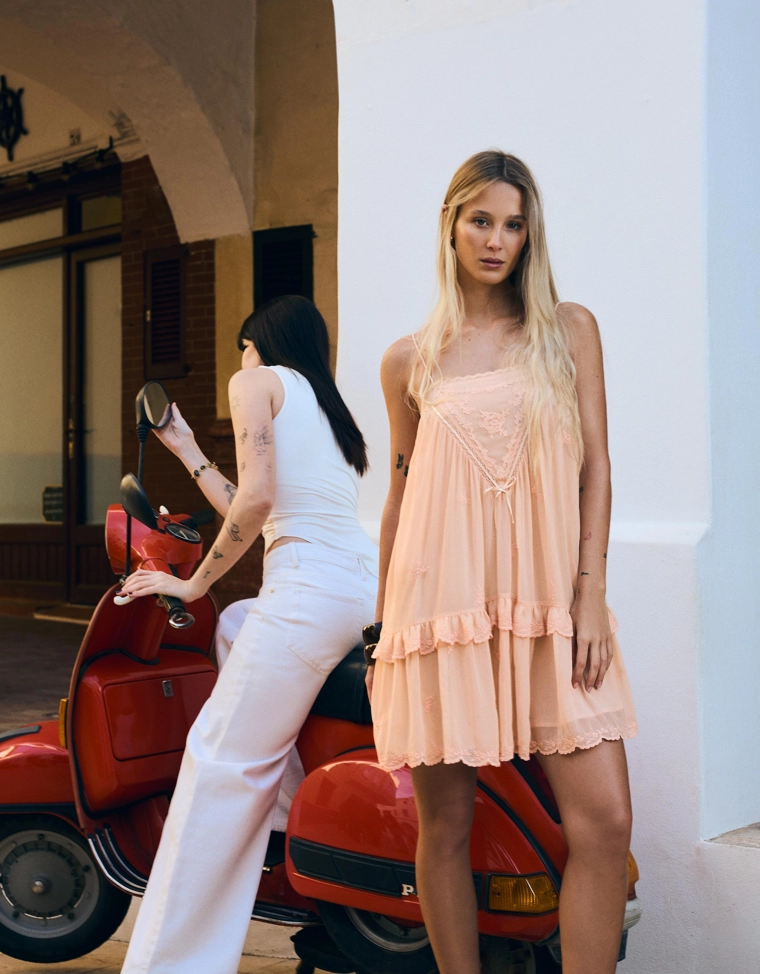 Мини-платье в стиле бохо