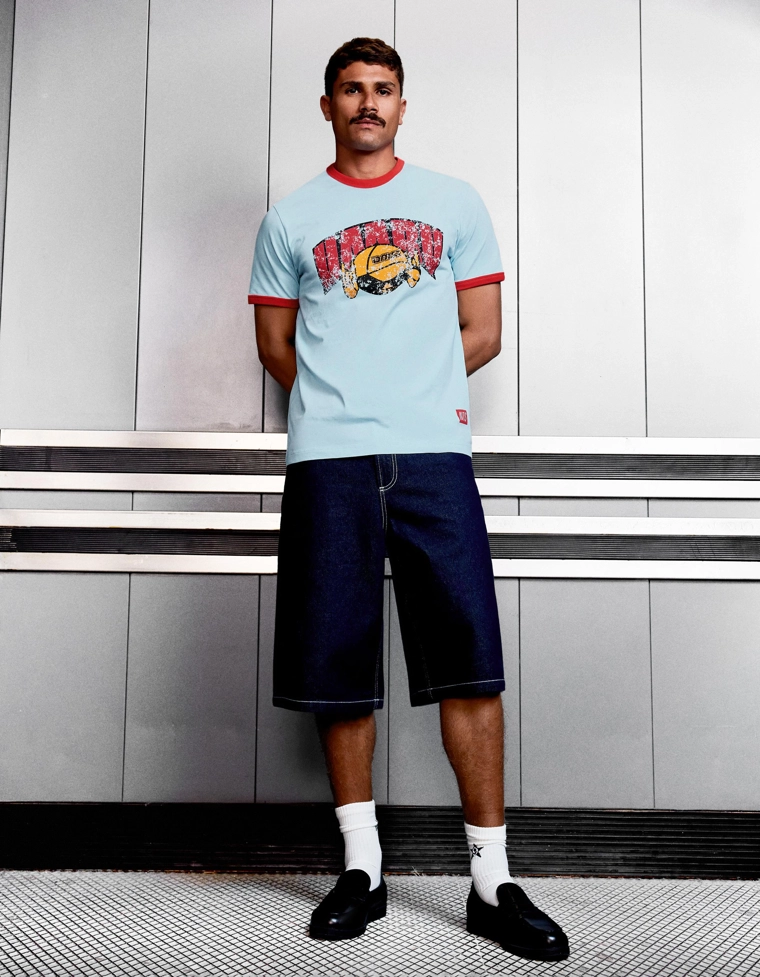 Футболка с короткими рукавами и принтом UMRU