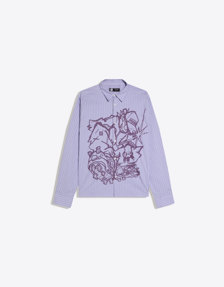 Рубашка свободного кроя с длинными рукавами UMRU