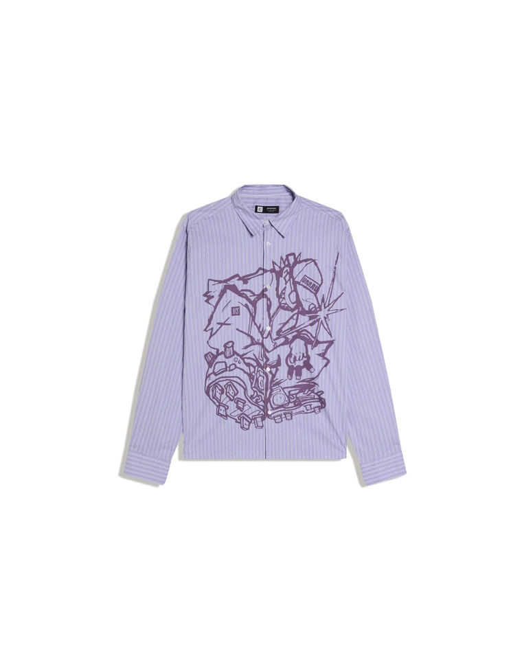 Рубашка свободного кроя с длинными рукавами UMRU