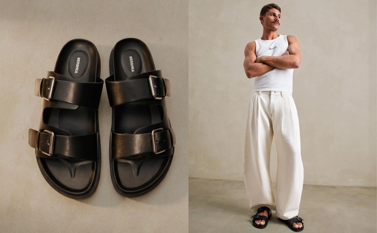 Сандалии с пряжками