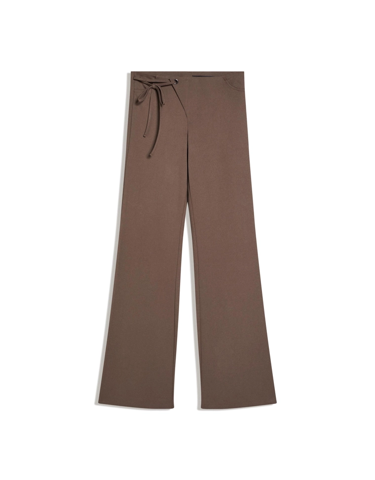 Расклешенные брюки с низкой посадкой