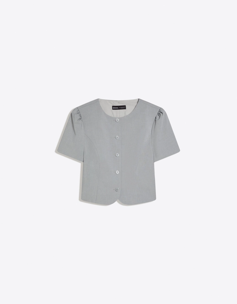 Блейзер с объемными рукавами